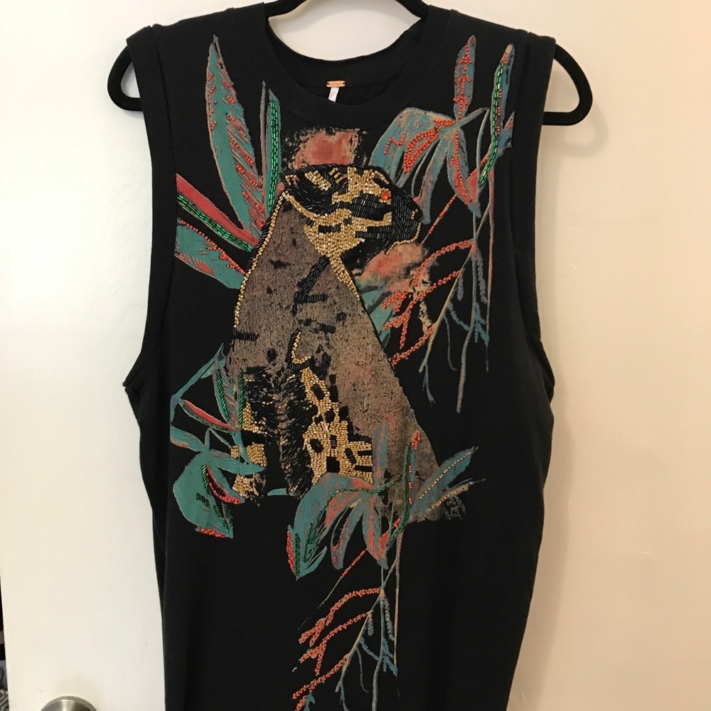 FREE PEOPLE Embellished Tunic